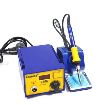 

SAIKE 928D Digital Display Lead-free Constant Temperature Antistatic Soldering Station 75W Electric soldering heat air gun