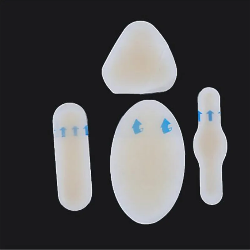 4pcs/set Silicone Anti-wearing Heel Sticker Adhesive Hydrocolloid Gel Blister Plaster Heel Protector Inserts Patch