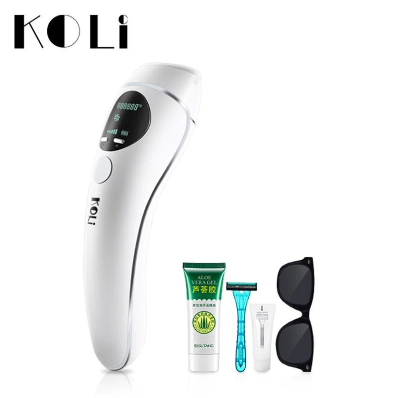 Koli IPL эпилятор, постоянное лазерное удаление волос, ЖК-дисплей, 500000 импульсов, лазерный Фотоэпилятор для бикини