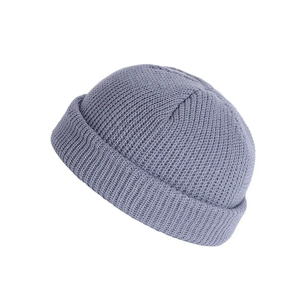 Unisex Men Women Beanie Hat Warm Ribbed Winter Ski Fisherman Docker Couple Hats New Fashion