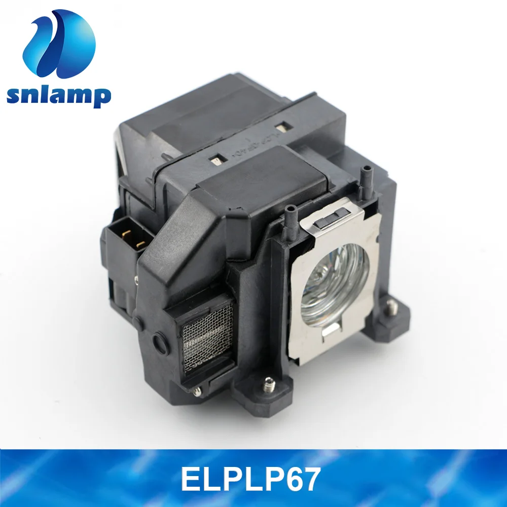 With Housing Высокое качество проектор лампа с Корпус ELPLP67/V13H010L67 для EB-X14, EB-W02, EB-X02, EB-S12, EB-X11 MG-850HD - Цвет: With Housing