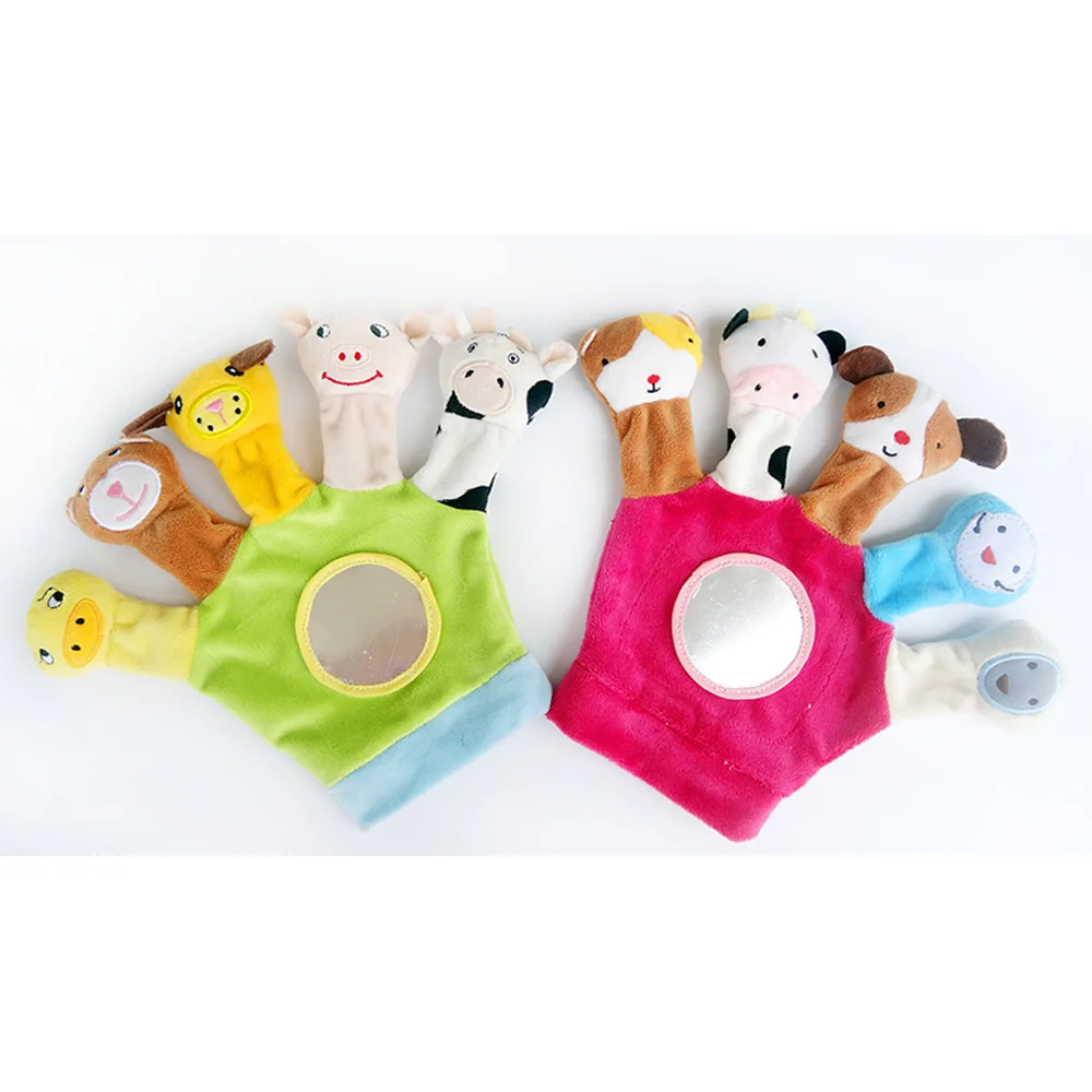 Cartoon Animal Finger Puppet Glove Baby Plush Toys for Children Animal Finger Puppet Baby Kids Plush 1 Cartoon Animal Finger Puppet Glove Baby Plush Toys for Children Animal Finger Puppet Baby Kids Plush 3