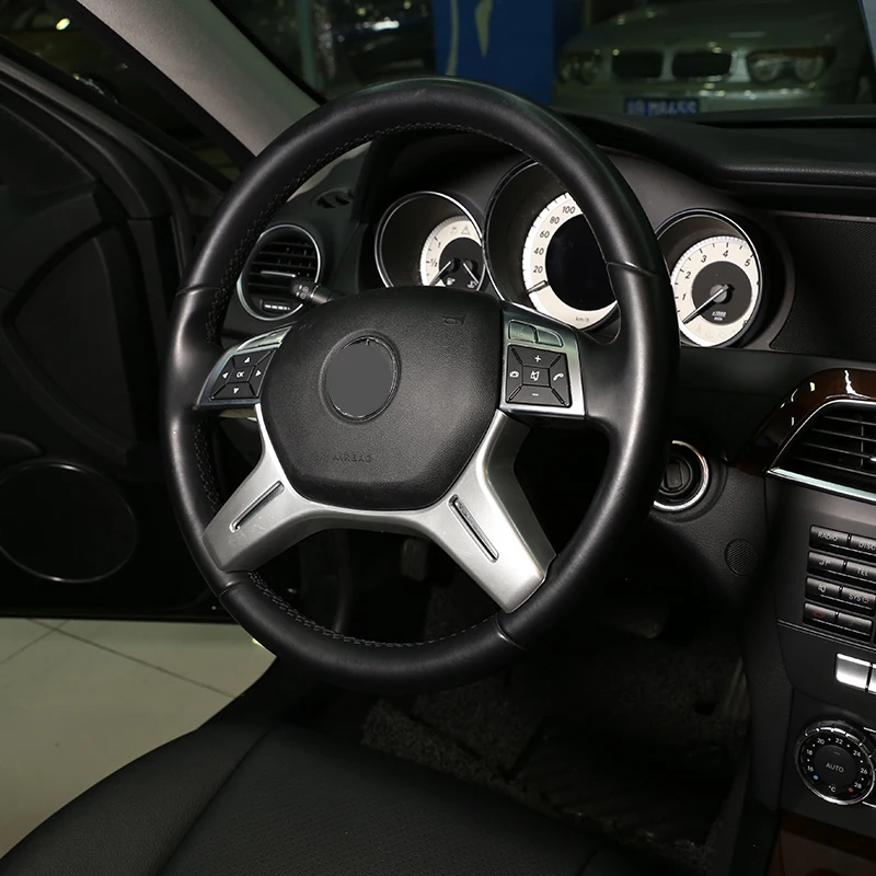 Отделка рулевого колеса автомобиля ABS для Mercedes Benz C Class W204 C180 C200 2011 2012 2013 E ML GL класс W212 X166 W166