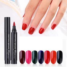 7 цветов, Гель-лак для ногтей, карандаш, один шаг, гелевая ручка для ногтей, нет необходимости, верхняя основа, грунтовка, 3 в 1, УФ Гель-лак для ногтей, блестящий лак