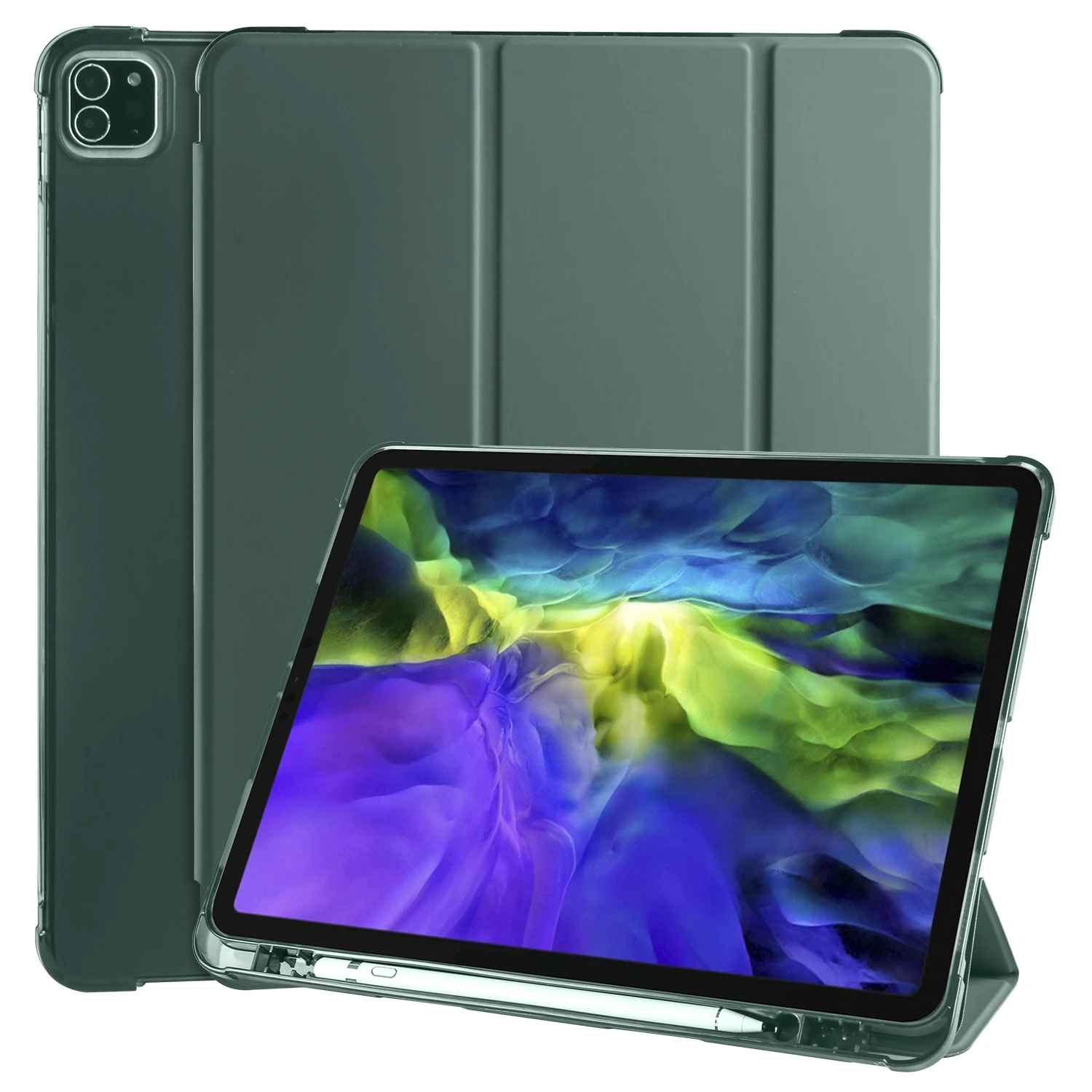 11 Case A2231 PU A2068 Pro Cover for Case Leather Multi-Fold A2230 2020-A2228 iPad Smart