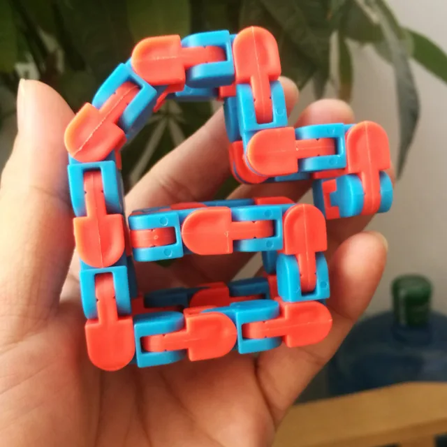 Śmieszne Fidget łańcuch zabawka antystresowa dla dzieci dzieci rower