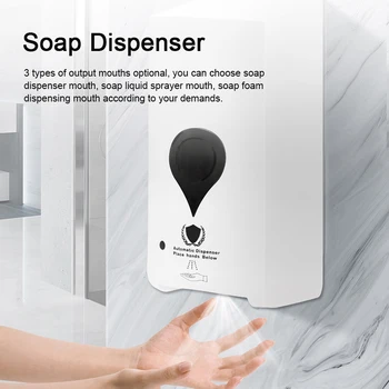 

1000ML Automatic Infrared Sensor Touchless Soap Dispenser Liquid Sprayer Foam Dispensing Machine Mouths Optional