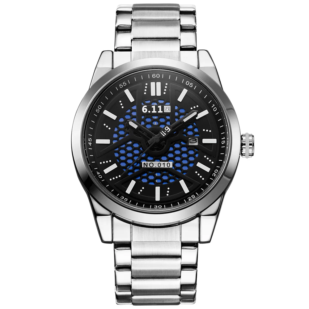 Новые 6,11 Брендовые Часы мужские солнечные кварцевые часы мужские Фотоэлектрические часы с календарем и кинетической энергией мужские часы reloj