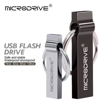 

Metal 16GB 32GB USB Flash Drive 64GB 128GB High Speed USB 2.0 Pendrive Waterproof Pen Drive USB Stick Flash Drive Free gift
