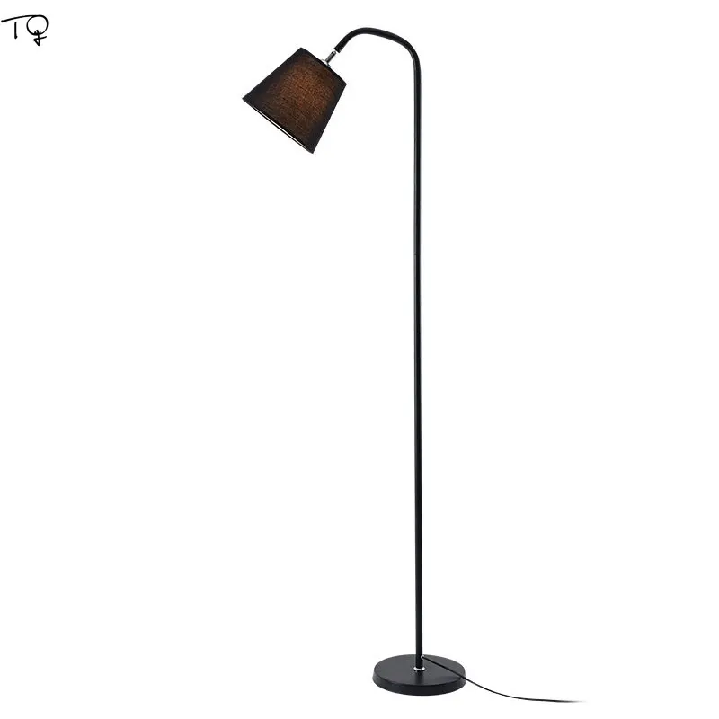

Nordic Ins Modern Minimalist LED Floor Lamp with Remote Control Simple Standing Lamp Parlor Living Room Bedroom Study Studio