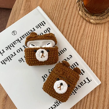 

CheeryMoon Lovely Bear Furry Case Plush For Apple Airpods Pro 3 Airpod 2 Wireless Bluetooth EarPods 1/2 CASE Protective Cover
