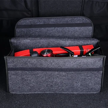 

Car Boot Organizer Large Carpet Storage Bag Tools Travel Tidy Hook Loop Case