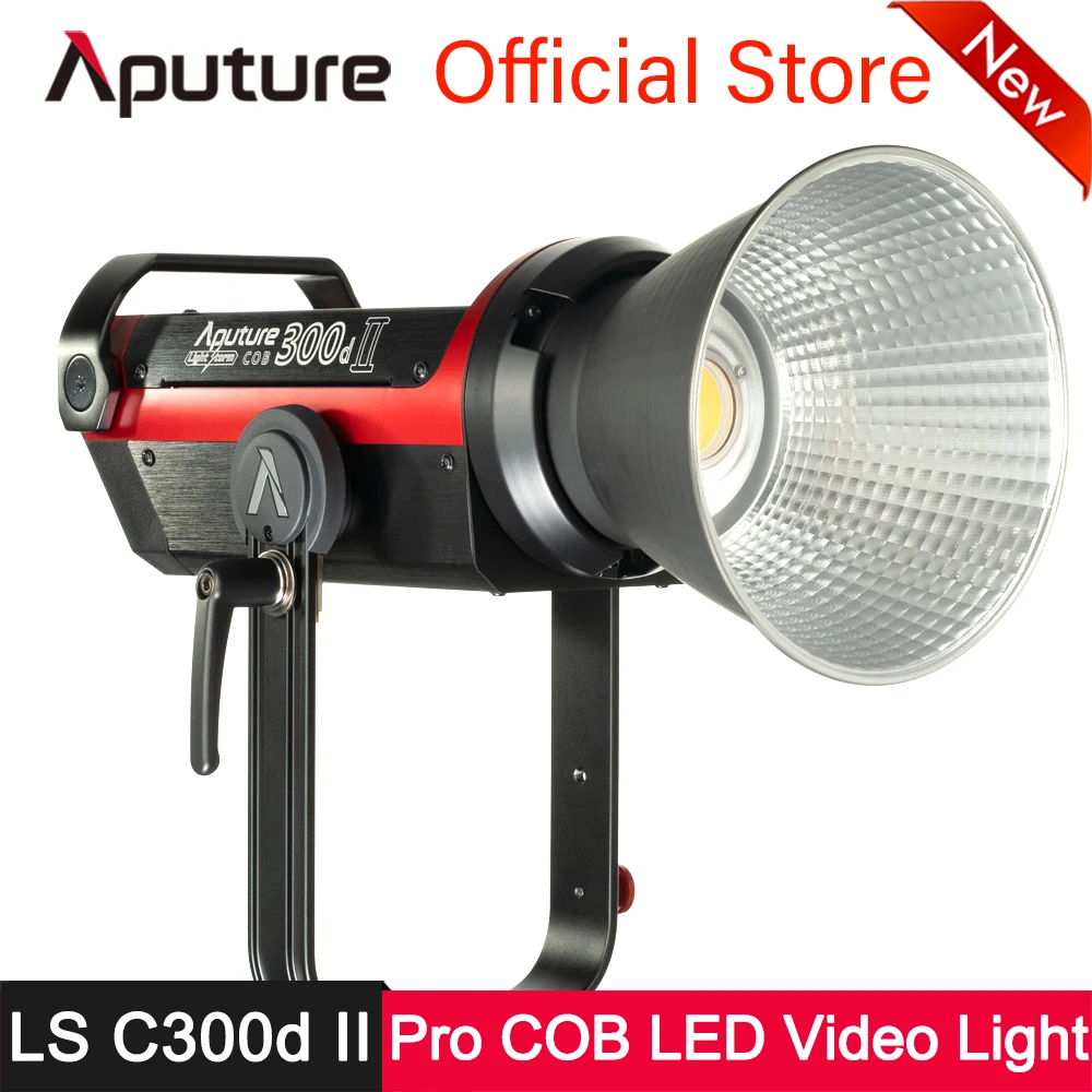 

Aputure LS C300d II COB LED Light CRI TLCI 96+ 8 Effects APP Wireless Remote Fixture V-mount Film Shooting Photography Lighting