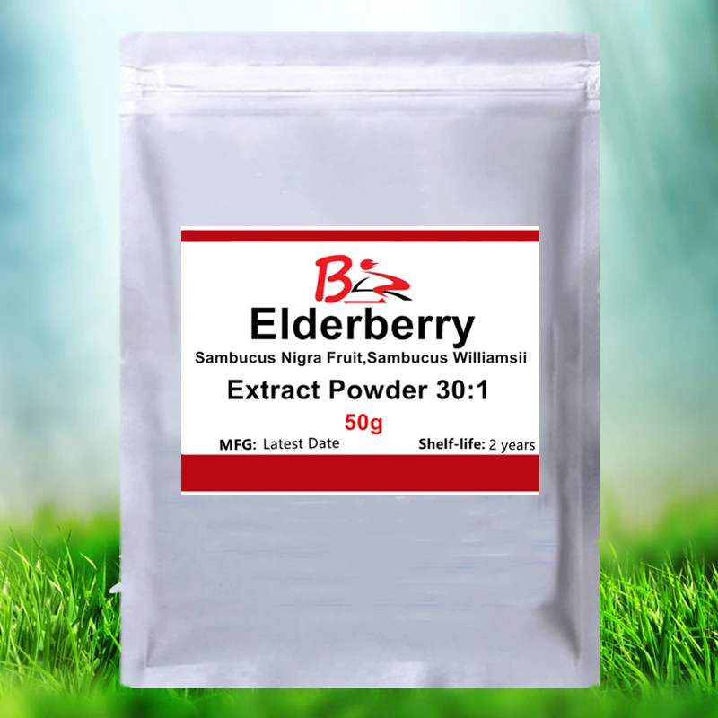 50-1000g Elderberry Extract Powder 30:1 Sambucus Nigra Fruit Williamsii Anthocyanin anthocyanidins 25% | Красота и здоровье