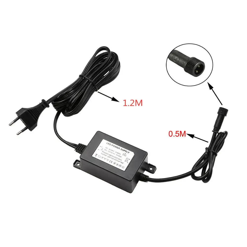 US/EU/AU/U K штекер 5/8/30W 12V Питание открытый светодиодный трансформаторы r драйвер
