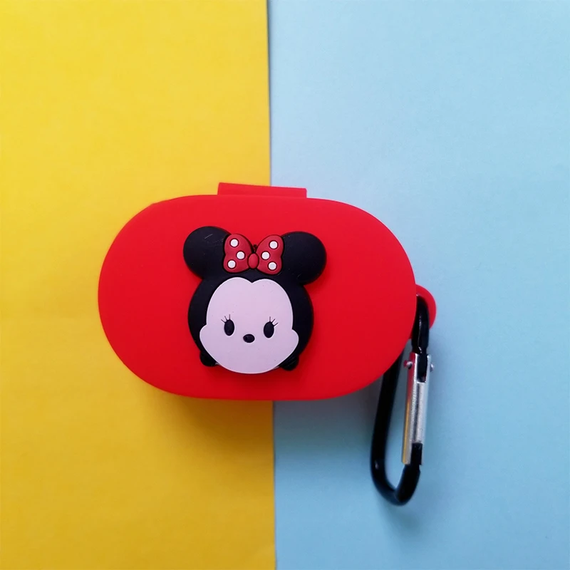 Милый мультяшный чехол для наушников для Xiaomi Redmi Airdots чехол силиконовый чехол Bluetooth чехол для наушников с крючком для Redmi Airdots