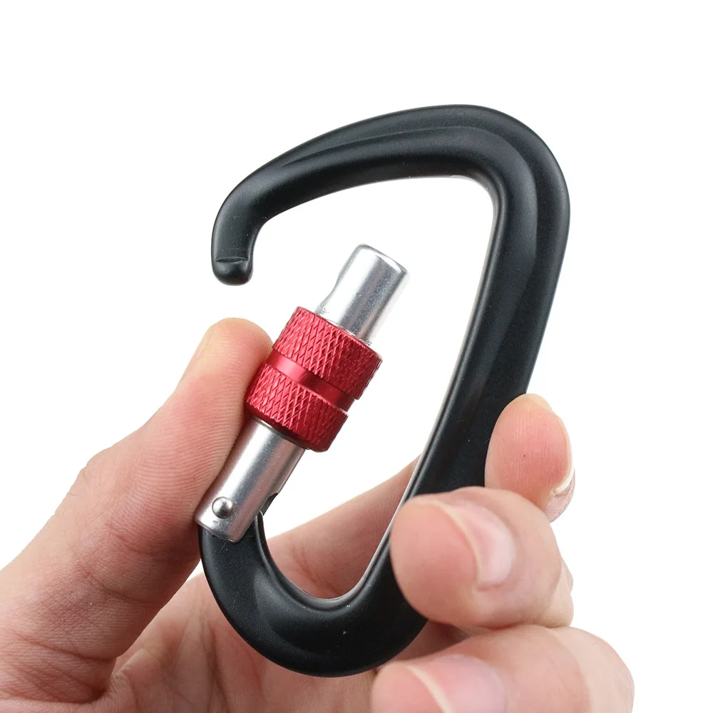 Профессиональный Карабин D форма 12KN Carbiner крючки для ключей альпинистское Ascend безопасность безопасный карабин наружное защитное оборудование