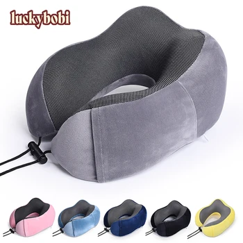 Car U Shaped Memory Foam Neck Pillows Soft Slow Rebound Space Travel Pillow Solid Neck Cervical Healthcare Bedding DropShipping 1