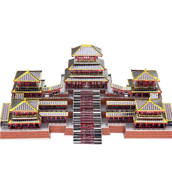 

Architectural Series Epang Palace Model Kits DIY 3D Metal Puzzles Assemble Jigsaw Toy Assembly Toys For Kids