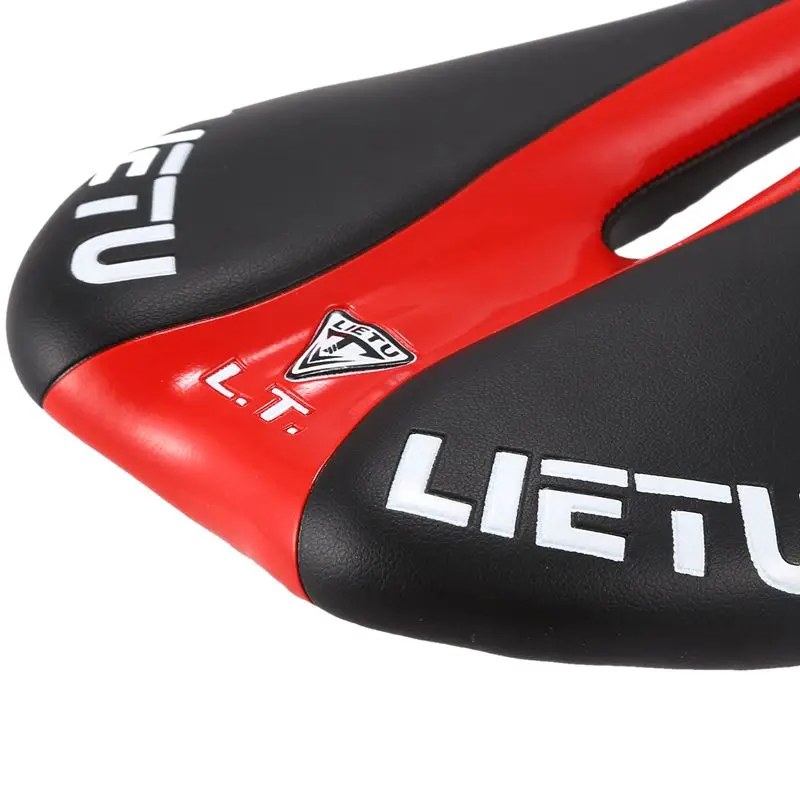 LIETU MTB Велосипедное нескользящее седло сиденье Подушка сиденье велосипедное седло черный красный цвет