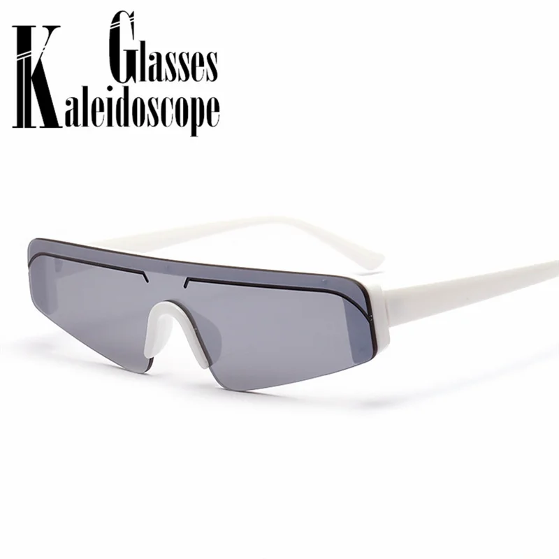 Модные квадратные солнцезащитные очки для женщин и мужчин, винтажные маленькие солнцезащитные очки в стиле хип-хоп, женские Брендовые очки без оправы с прозрачными линзами, красные очки UV4000