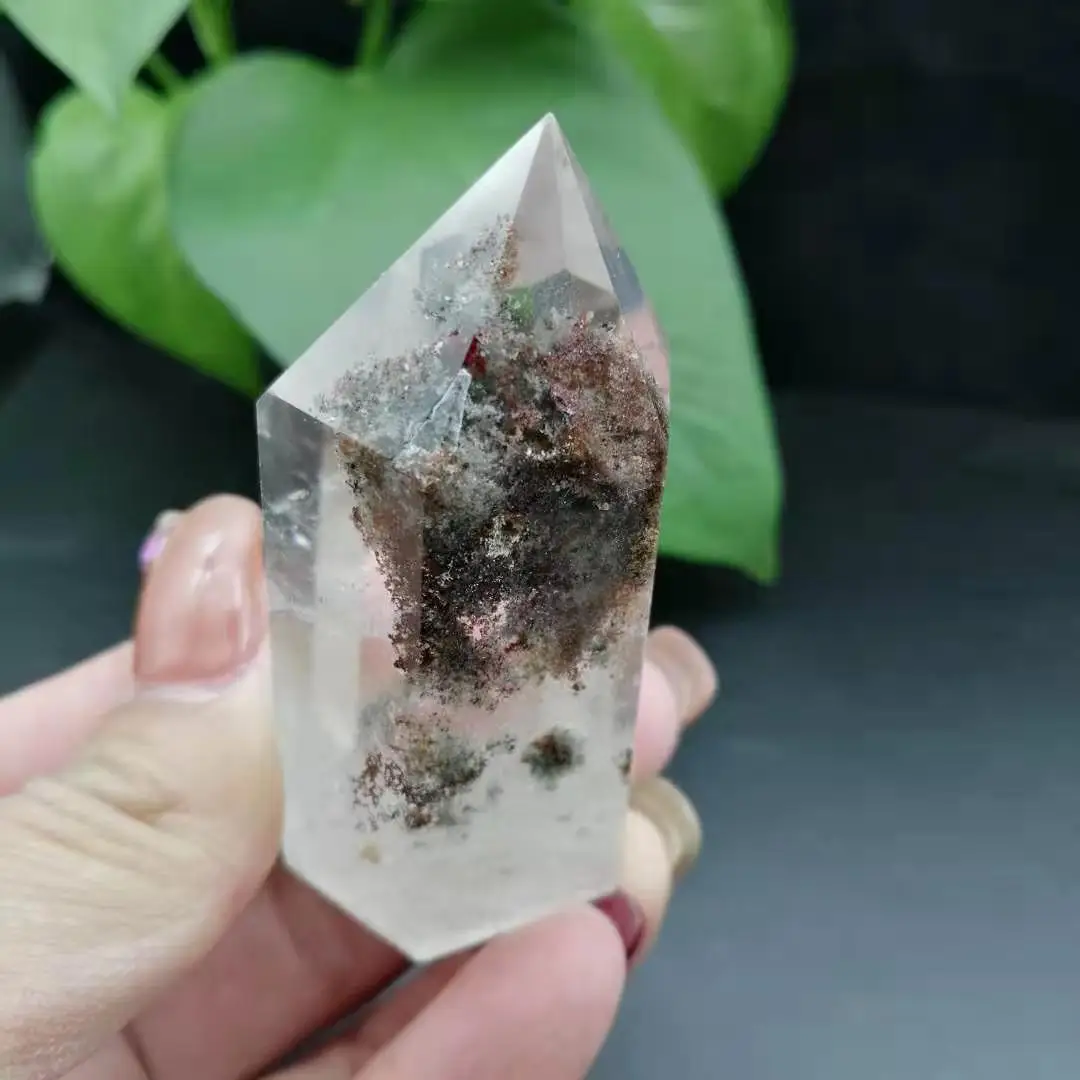 Кристал-фантом точечный камень остров Wicca Декор Пьер кристаллы Cristal натуральный кварц Naturelle Cristaux Исцеление дома чакра