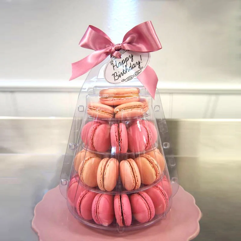 4/6 Layer Macaron Display Stand Cupcake Tower Rack Cake Stand Versatile Tower Wedding Birthday Dessert Decorating Bakeware