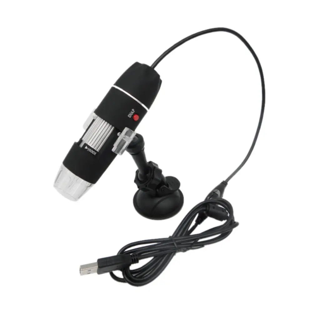 

1600X Portable Microscope 2 IN 1 USB Digital Electronic microscopio Detection for Win 10/ 8/ 7/ XP/ Mac Samrt Phone Tools