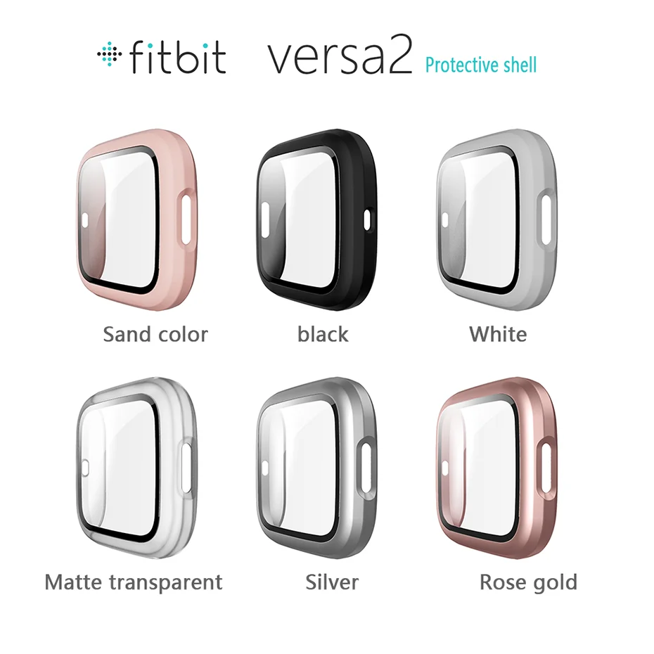 Защитный чехол для смарт-часов Fitbit Versa 2 Ультратонкий Мягкий с полным покрытием