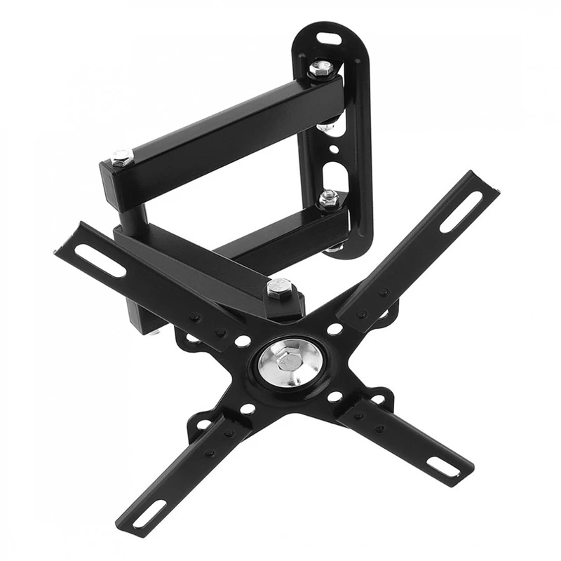 15-40 Inch Retractable TV Wall Mount Bracket Loading 15Kg Full Motion Bracket Mount for Flat Screen Up To 200X200Mm
