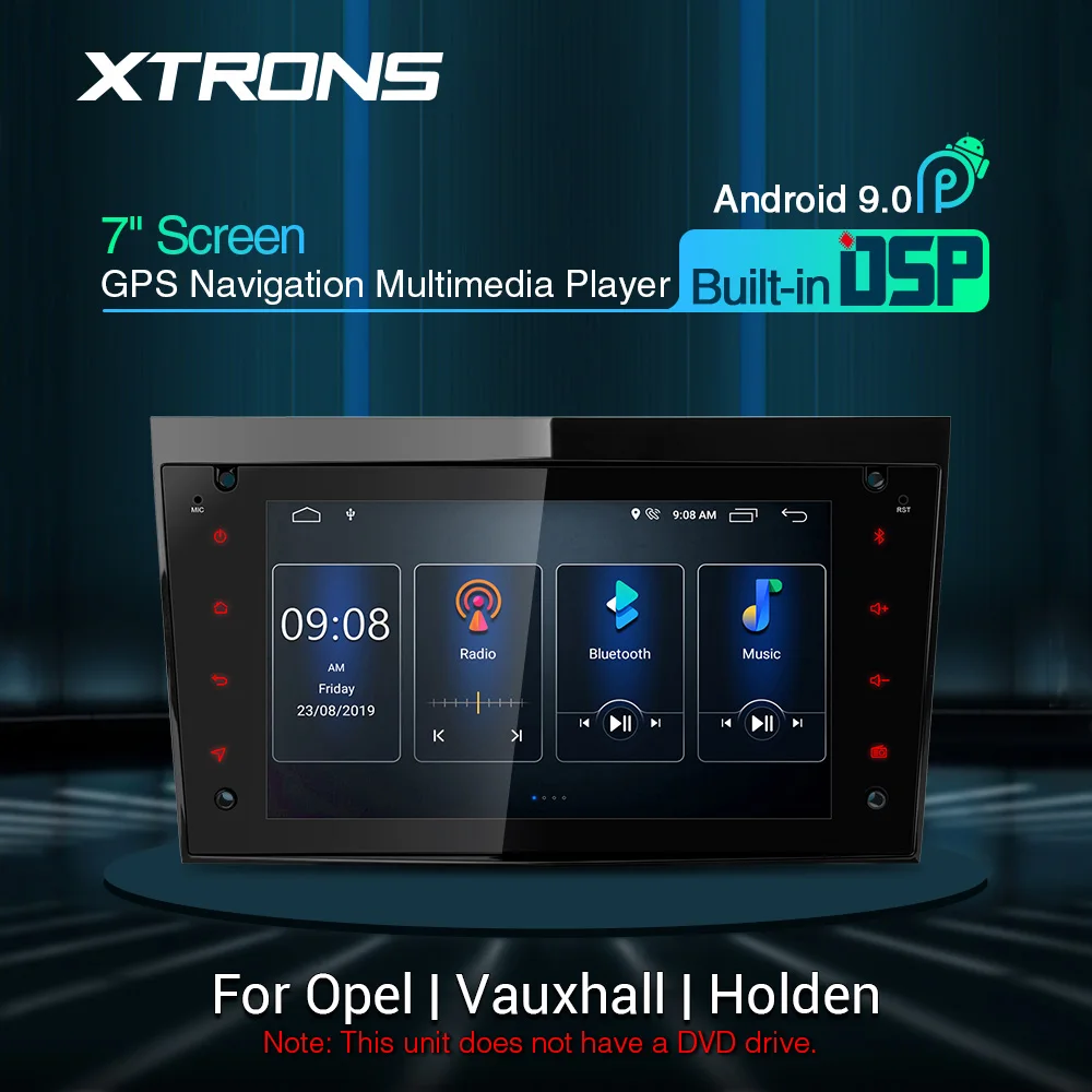 XTRONS 7 &quotDSP Android 9 0 ips навигационный мультимедийный плеер подходит для OPEL Vauxhall Holden