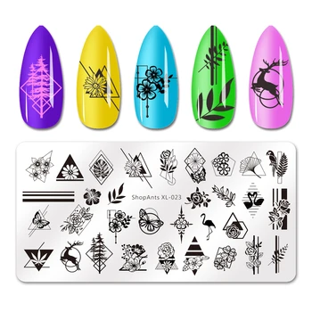 

SHOPANTS 6x12cm 1 Set Nail Art Stamp Stamping Image Plate Summer Fruits Stainless Steel Nail Template Manicure Stencil Tools