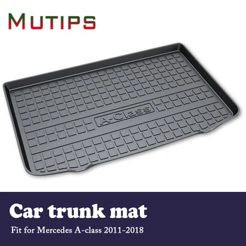 

Mutips 1Set Car Cargo rear trunk mat For Mercedes A-class W169 W176 2011 2012 2013 2014 2015 2016 2017 2018 Waterproof carpet
