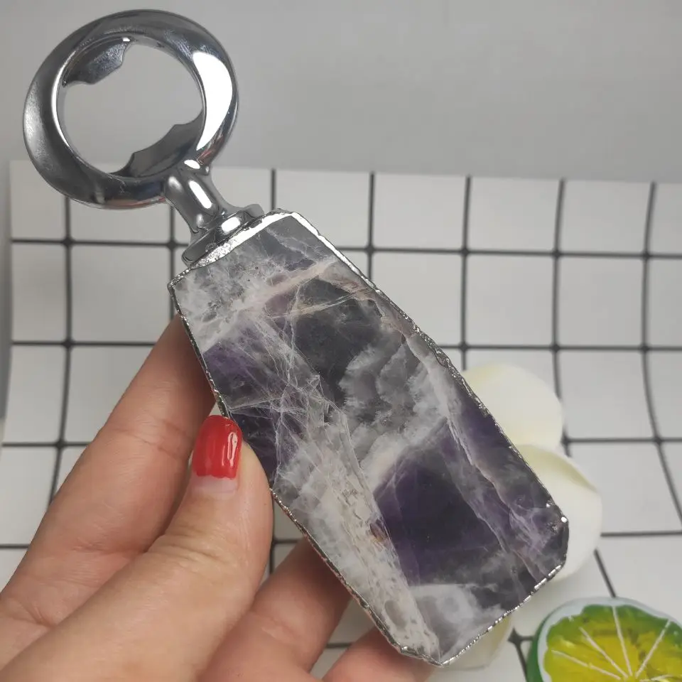 1 шт. брелок открывалка для бутылок с аметистом|Камни| |