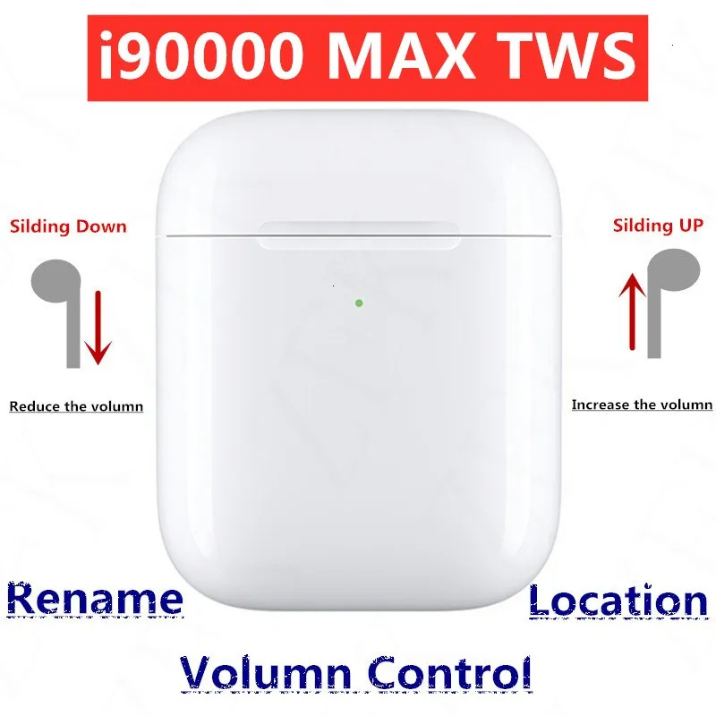 Оригинальные наушники i90000 Max TWS Air 2 Bluetooth с датчиком позиционирования PK i100000 i1000 i200 i9000 i5000 TWS