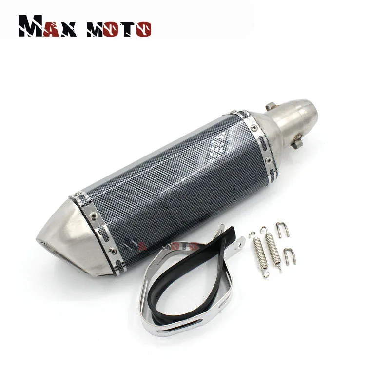 Для YAMAHA NMAX155 NMAX125 NMAX 155 125 51 мм Универсальный Мотоцикл Скутер модифицированный скольжения заднего углеродного волокна глушитель выхлопной трубы