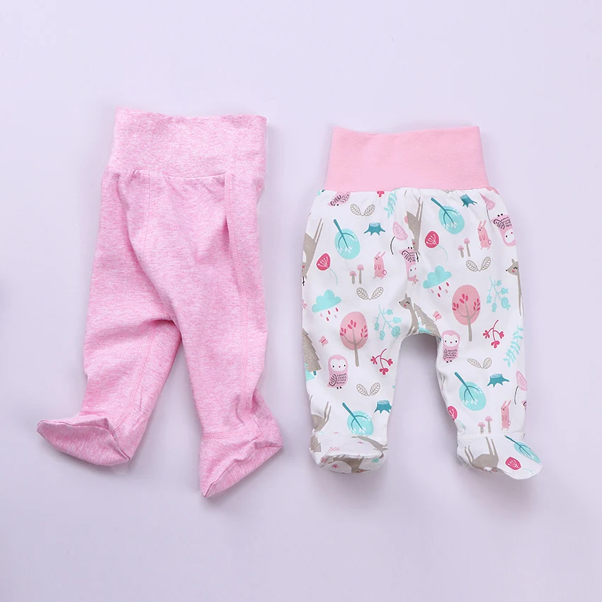 Bambino Footed Pantaloni Del Bambino Appena Nato Della Ragazza del Ragazzo Leggings A Vita Alta Pantaloni Infantili Traversina Del Bambino Pigiami Del Bambino di Autunno della Molla Dei Pantaloni