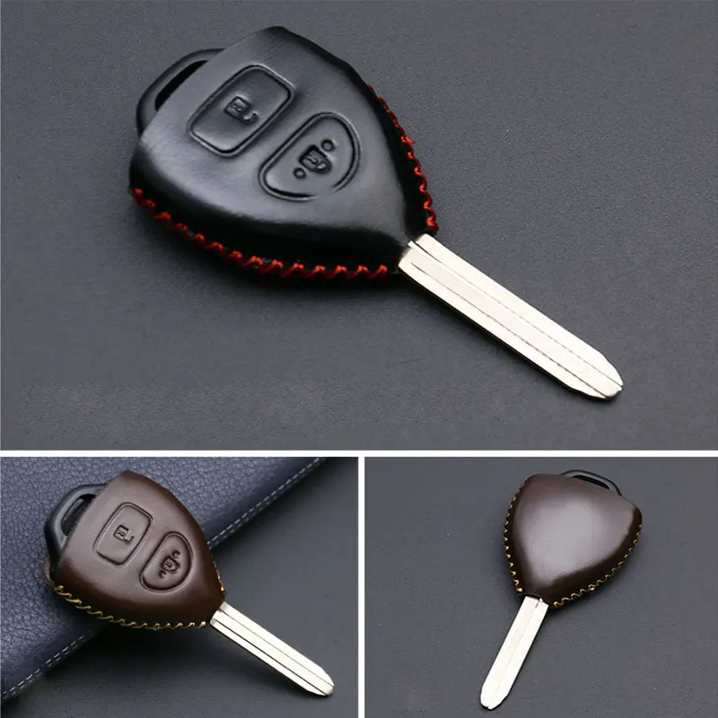 2 кнопки аксессуары чехол для дистанционного ключа автомобиля Toyota Camry Highlander Corolla