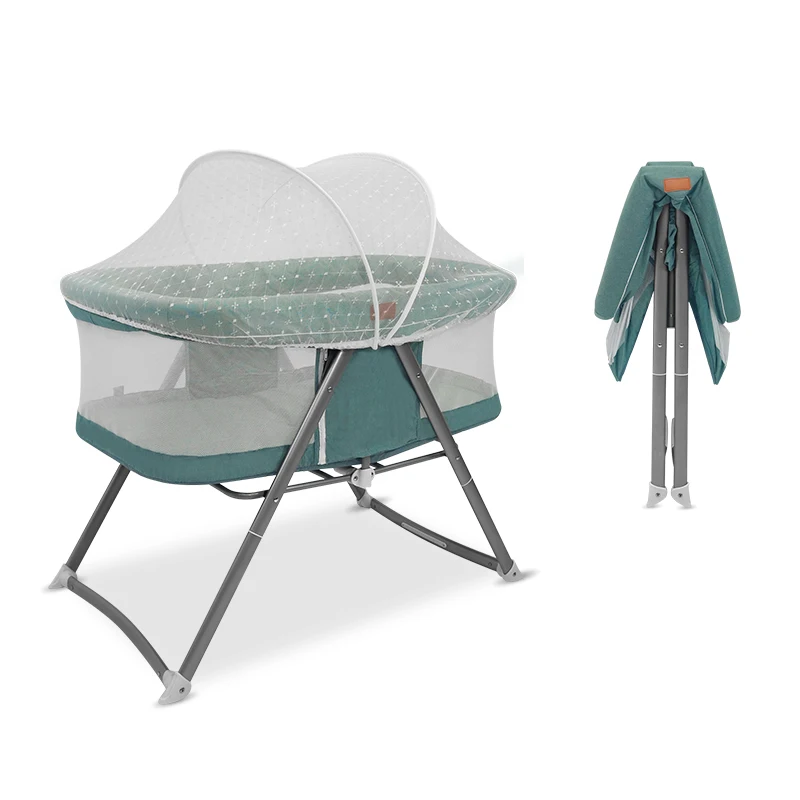 Crib Removable Portable Multi-Function Folding Comfortable Baby Bed Cradle Bed