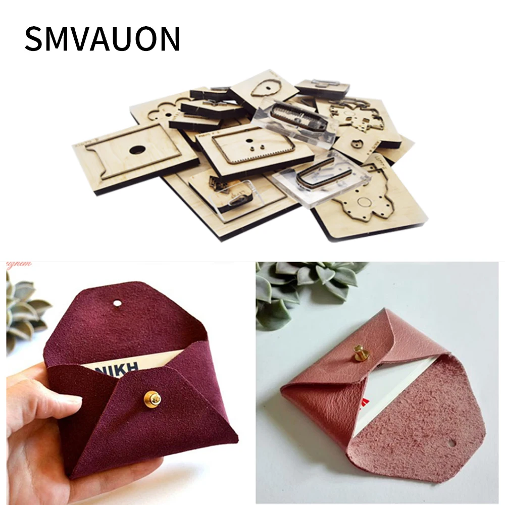 

Leather Card Holder Wooden Die Cuts DIY Handmade Laser Mold Punch Tools Suitable For Die Cutting Machine