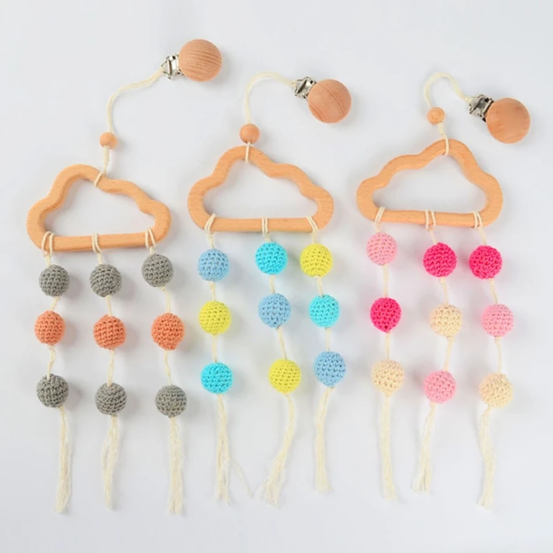 Baby Strollers expensive Wooden Baby Stroller Clip Toys Baby Gym Pendants Pacifier Clips Baby Pram Bed Bell Mobile Rattles Silicone Beads Teething Toys Baby Strollers expensive