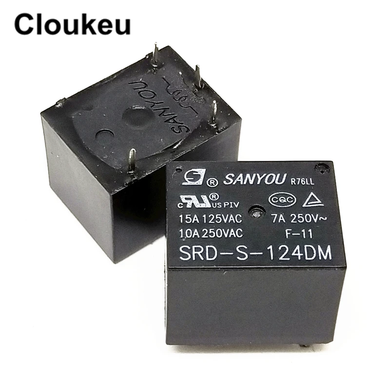 SRD-S-124DM 24VDC 10A реле DIP4 | Обустройство дома