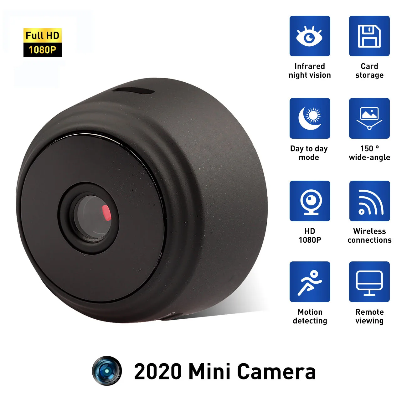 Беспроводная IP-камера A9 Full HD 1080P 4K угол обзора 150 градусов | Безопасность и защита