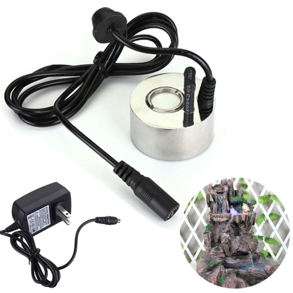 Ultrasonic Mist Maker Mister Fogger Water Fountain Pond Landscape Atomizer With Standard US Adapter