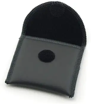 

In-ear Monitor Pouch - Carrying Storage Bag Soft Small Protective Velco Fastens Wallet Purse Leather Bag for IEMs