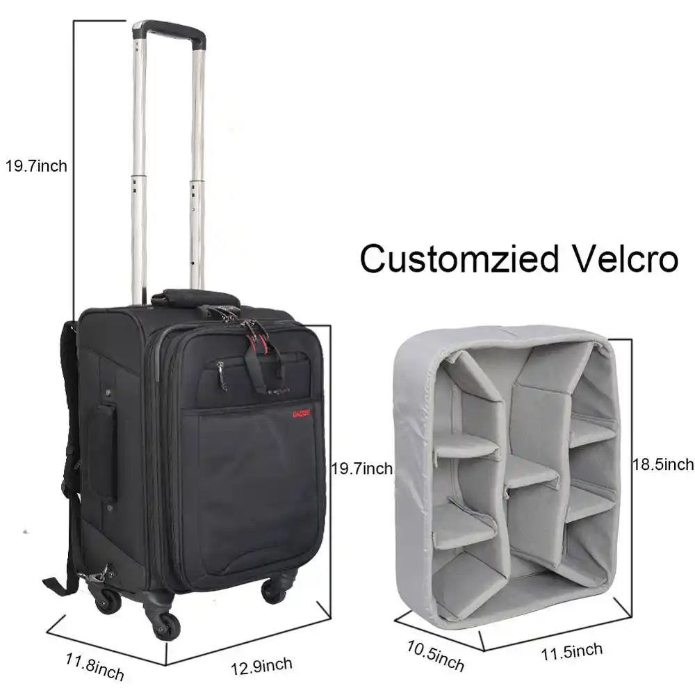 wheeled convertible luggage