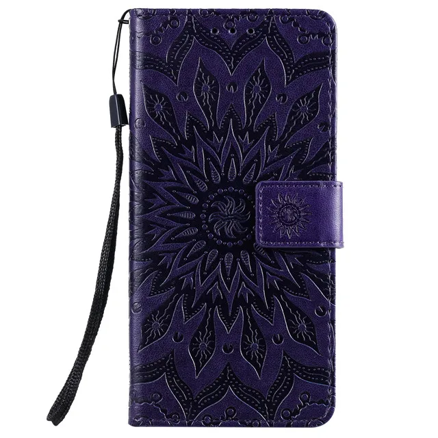 Huawei Y3 Y5 Y7 Prime чехол для Fundas huawei P SMAT Z P20 Pro mate 30 Lite солнечные чехлы для телефонов с изображением цветов - Цвет: Purple