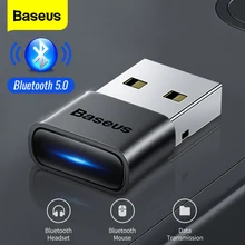 Baseus USB Bluetooth 5.0 Adapter Dongle Aux Audio Receiver Transmitter For PC Speaker Laptop PS4 Wireless Mouse USB Transmitter