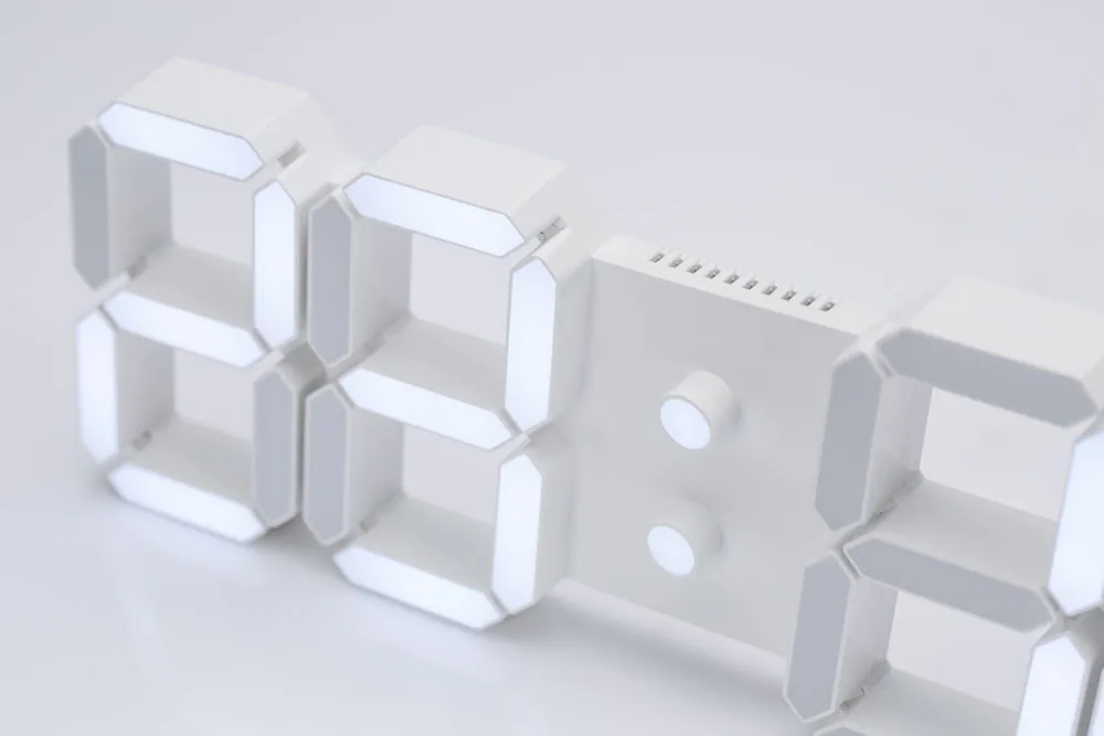Usb 3d современные цифровые светодиодные домашние настенные часы с таймером 24/12 часов дисплей с большим временем домашний Декор настенный Декор часов