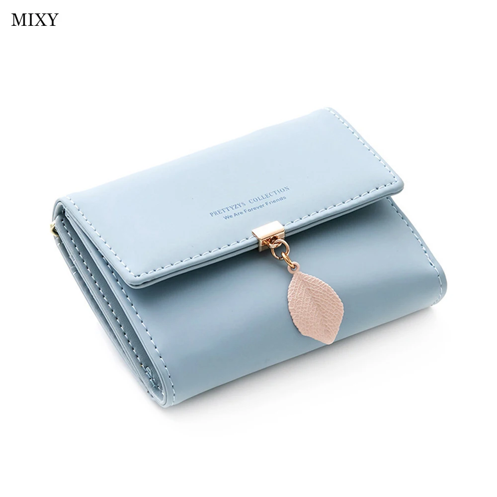 

Fashion Wallet Hasp Small Wallet PU Leather Female Coin Purse Money Coin Card Holders 2019 New solid Mini Slim Women Wallets 365